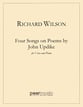 Four Songs on Poems by John Updike Vocal Solo & Collections sheet music cover